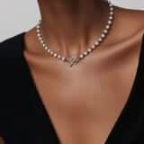 Colier din argint Lyn2 Colier din perle, hematit si argint 925 Lyn