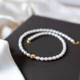 Colier din argint Drop Pearl1 Colier cu perle naturale si argint 925 Drop Pearl
