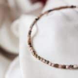 Bratara cu pietre naturale si aur Tende Rose1 Bratara cu pietre naturale si aur 14K Tender Rose
