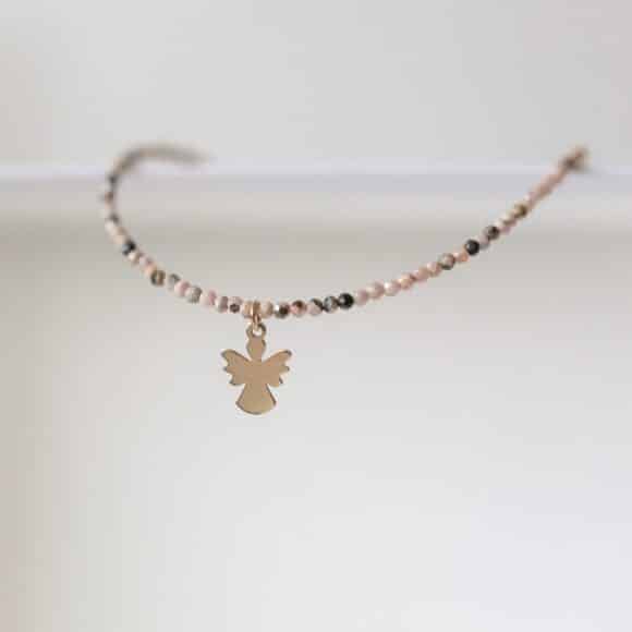 Colier cu pietre naturale si aur 14k Liora3 Colier cu pietre naturale si aur 14K Liora