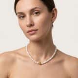 Colier din argint 925 Drop Pearl1 Colier cu perle naturale si argint 925 Drop Pearl