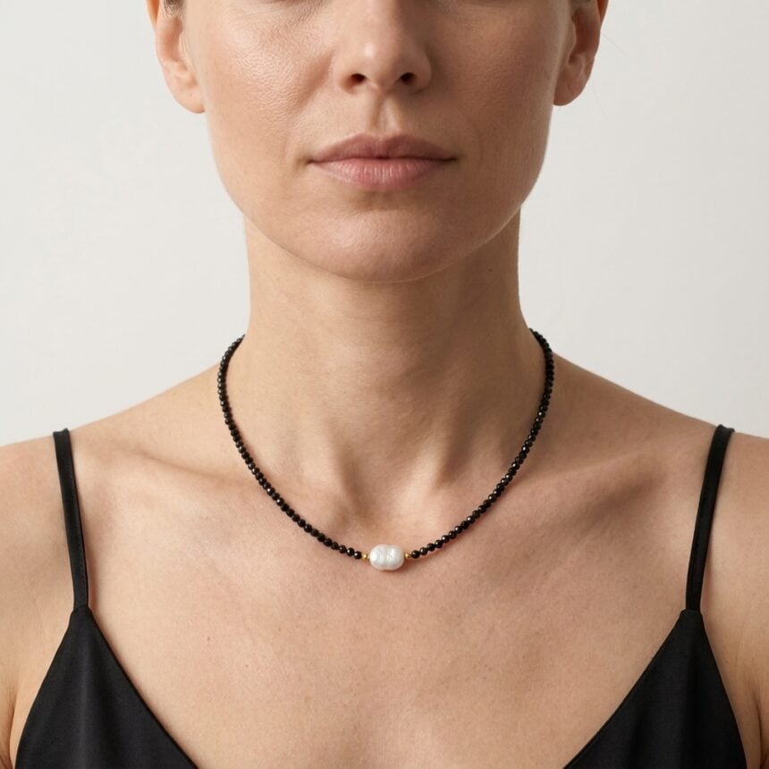 Colier din argint 925 Black Halo