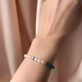 Bratara argint My Star green2 Bratara din argint My Star-Green