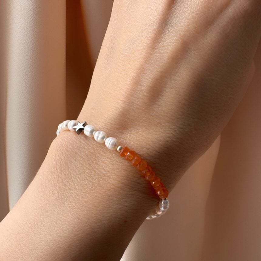 Bratara din argint My Star-Orange