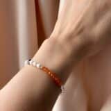 Bratara din argint My Star-Orange