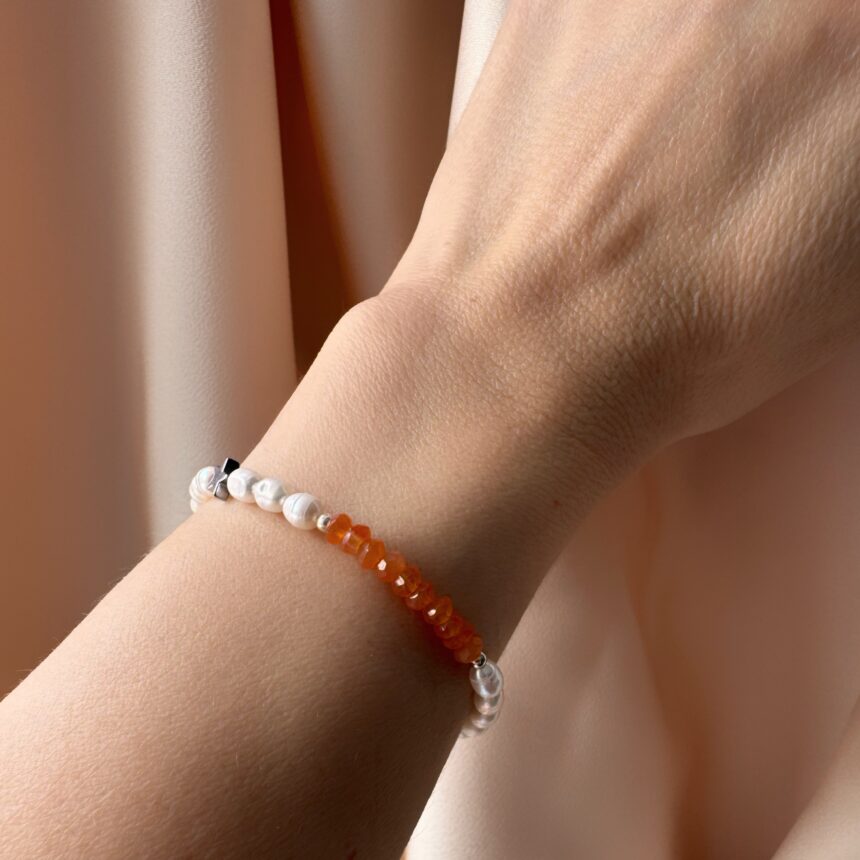 Bratara din argint My Star-Orange