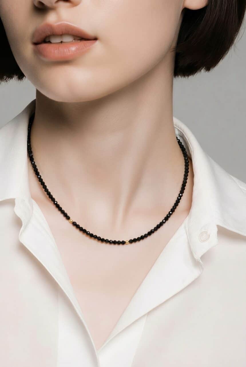 Colier din argint 925 Black Love