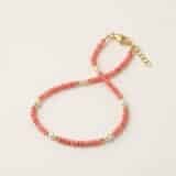 Bratara de picior din argint 925 aurit Eden Blush