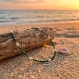 Colier din argint 925 aurit Eden Malachite