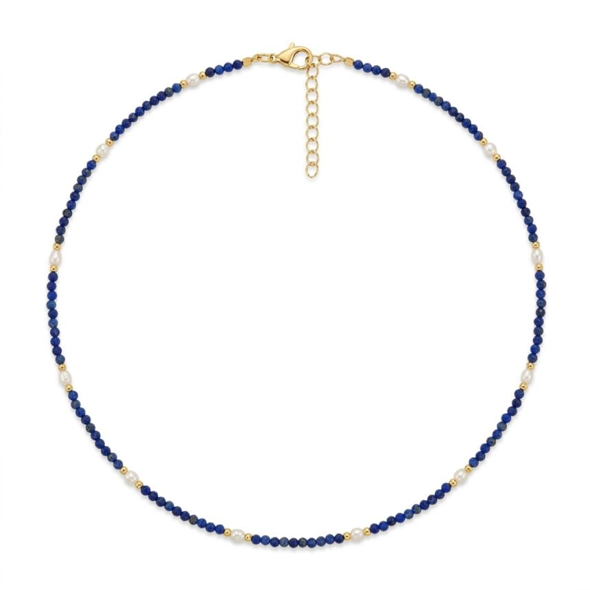 Colier din argint ~Eden Blue Navy4 Colier din argint 925 aurit Eden Blue Navy