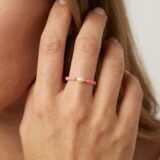 Inel cu pietre si argint 925 aurit Eden Blush