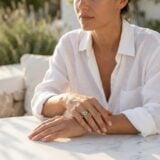 Inel din Argint Aurit cu Piatră Turcoaz Ovală Naxos