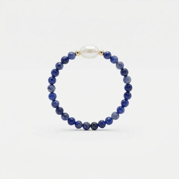 Inel din argint Eden Blue Navy5 Inel cu pietre si argint 925 Eden Blue Navy