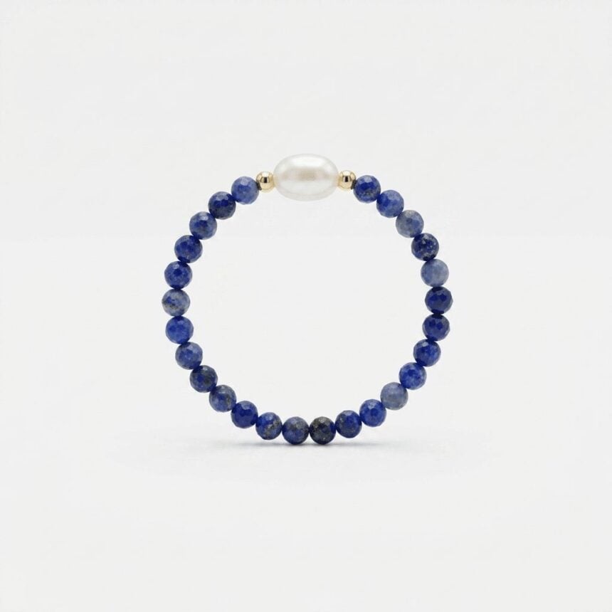 Inel cu pietre si argint 925 Eden Blue Navy