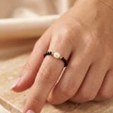 Inel din argint Eden NOir2 Inel cu pietre si argint 925 Eden Noir