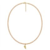 Colier cu perle si argint 925 aurit Divine1 Colier cu perle si argint 925 aurit Divine