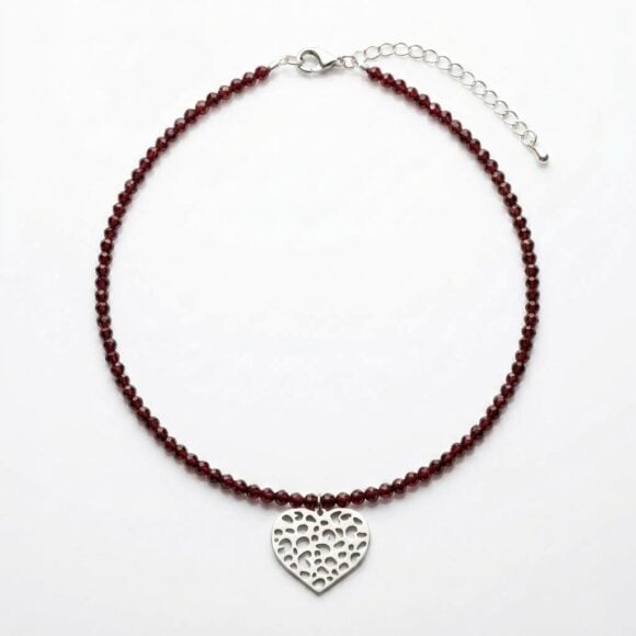 Colier cu pietre si argint 925 Amore1 Colier cu pietre si argint 925 Amore